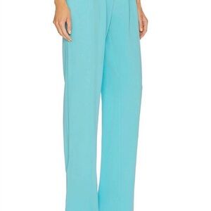 cinq a sept Light Turquoise Wide-Leg Women's Pants